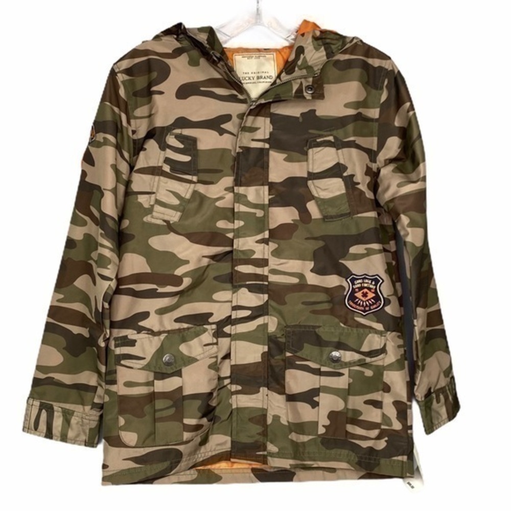 NEW Lucky Brand Green Camouflage Child’s Jacket Size M